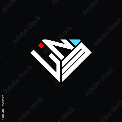 LNM letter logo creative design. LNM unique design photo