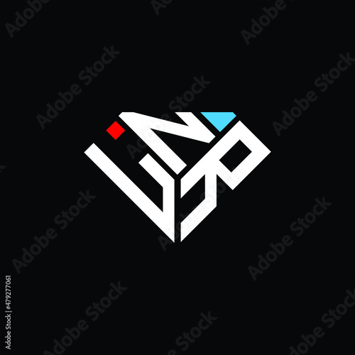 LNR letter logo creative design. LNR unique design photo