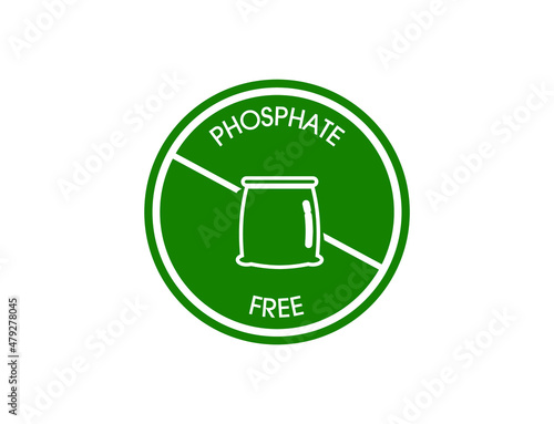 phosphate-free icon vector illustration 