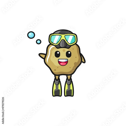 the loose stools diver cartoon character