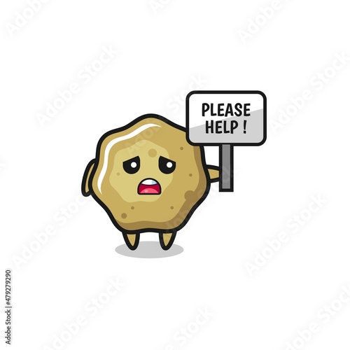 cute loose stools hold the please help banner