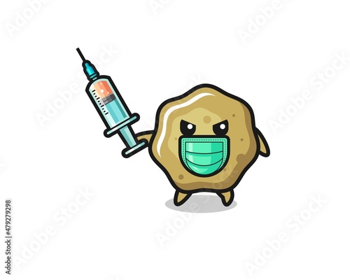 illustration of the loose stools to fight the virus