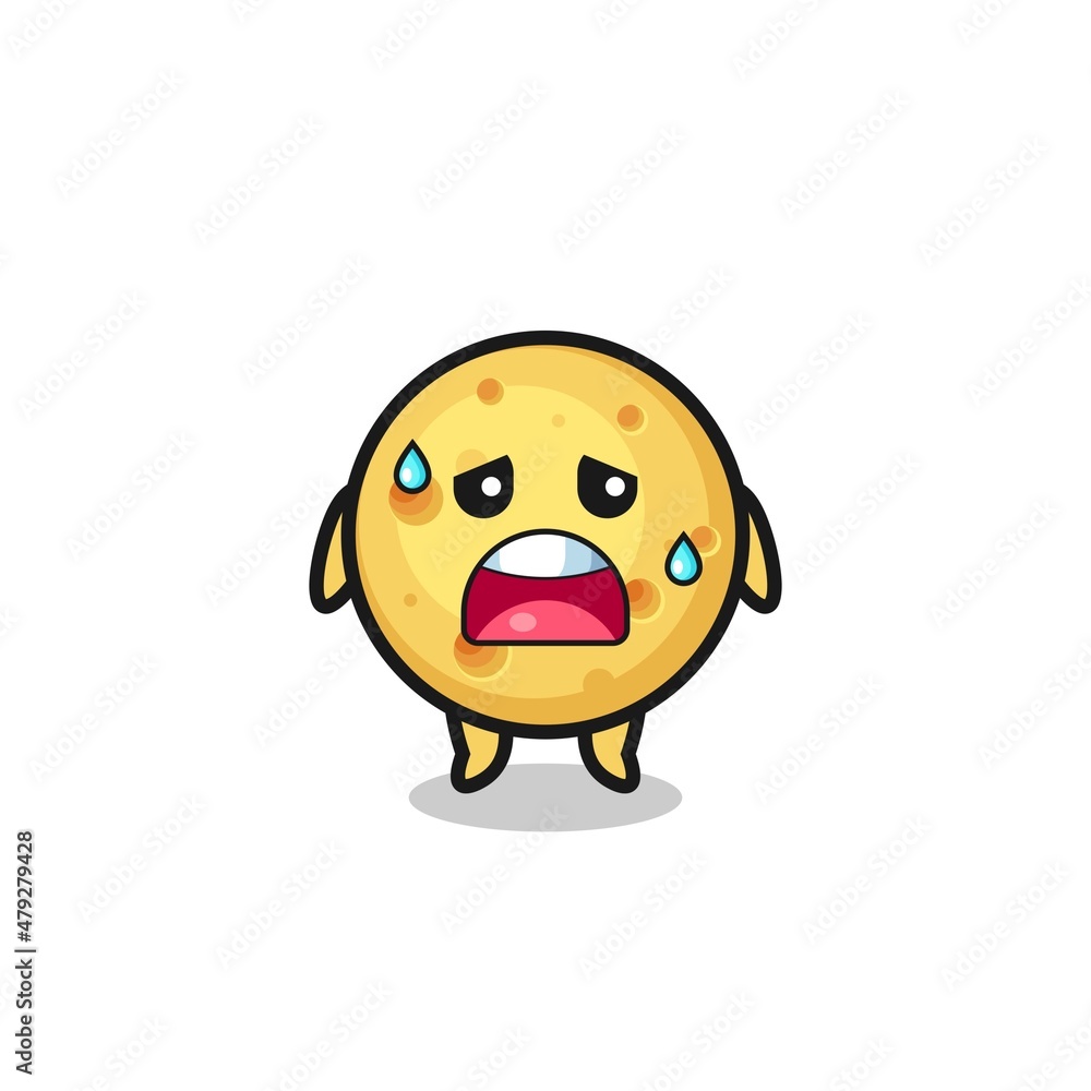the fatigue cartoon of round cheese the fatigue cartoon of round cheese
