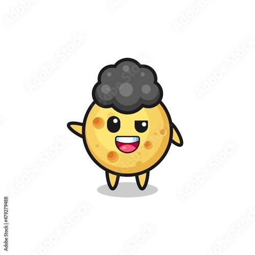 Wallpaper Mural round cheese character as the afro boy Torontodigital.ca