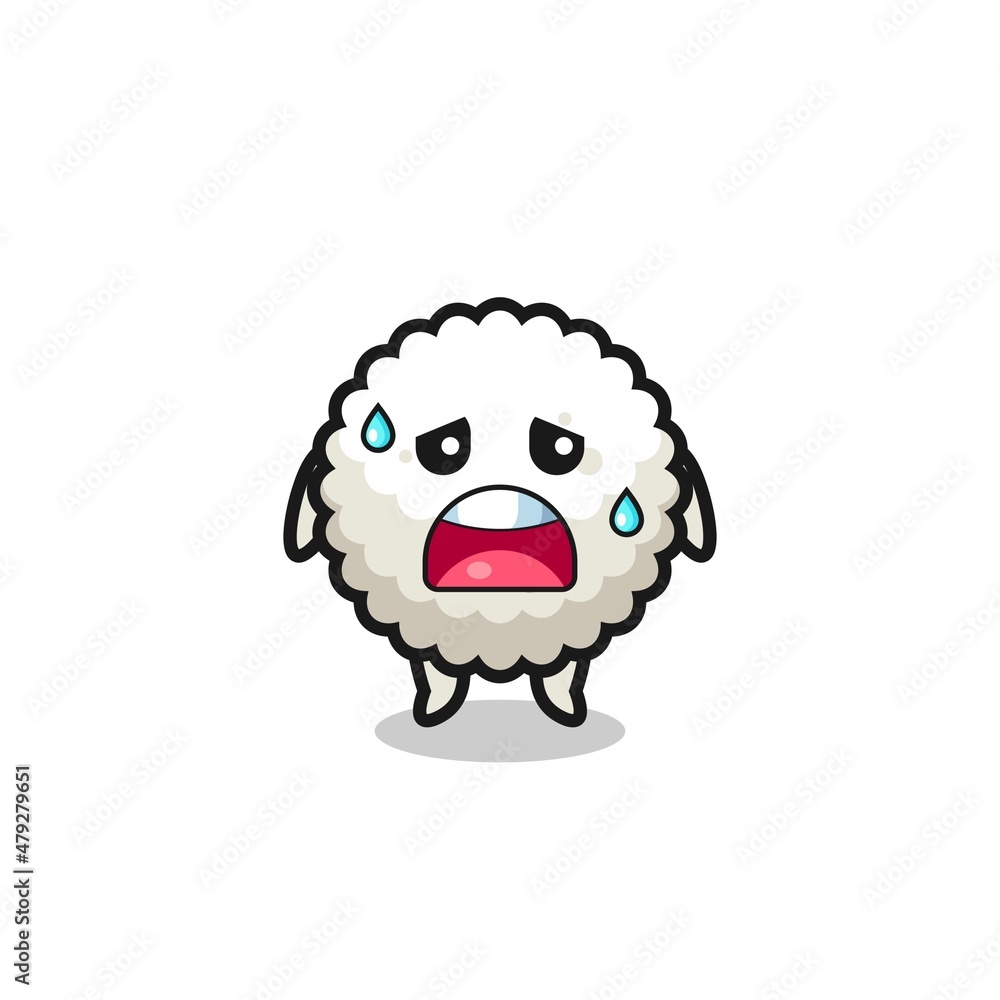 Obraz premium the fatigue cartoon of rice ball