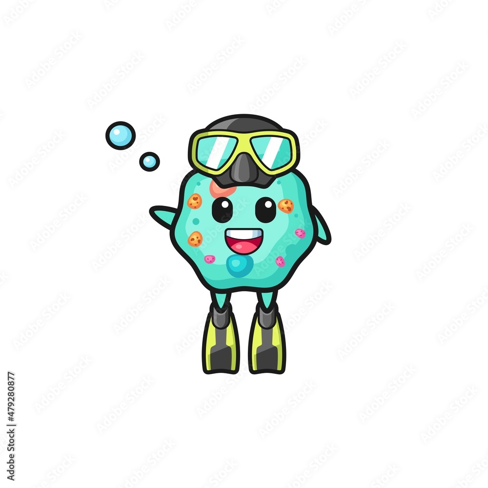 the amoeba diver cartoon character the amoeba diver cartoon character