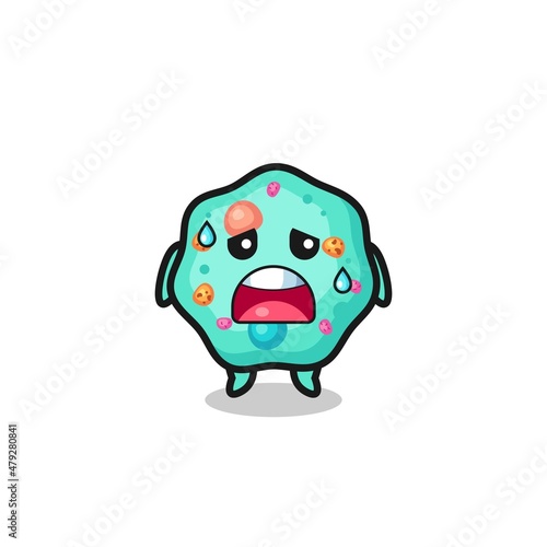 the fatigue cartoon of amoeba