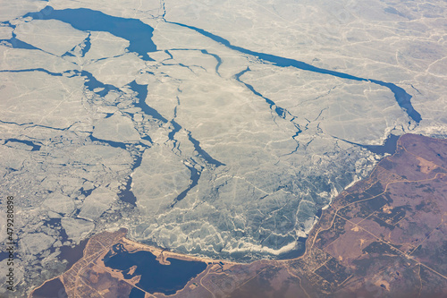Beautiful ice and lands of Winnipeg
