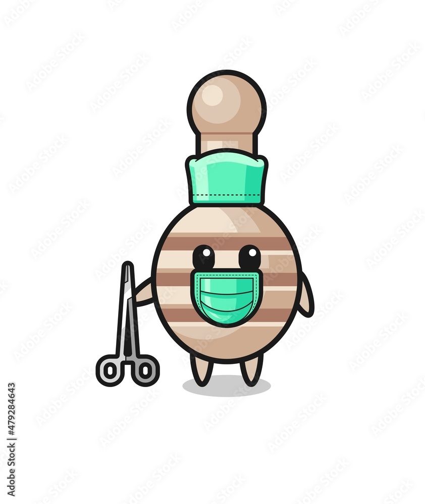 surgeon honey dipper mascot character