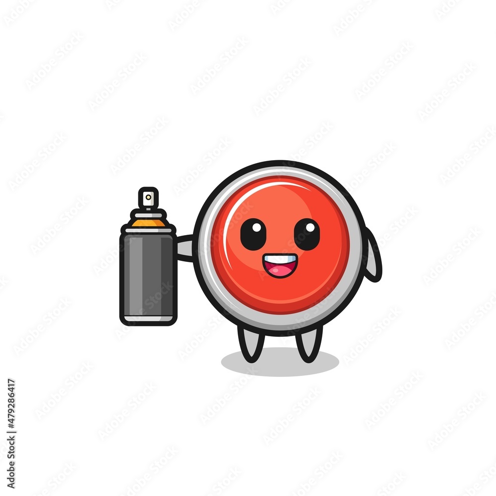 the cute emergency panic button as a graffiti bomber the cute emergency panic button as a graffiti bomber