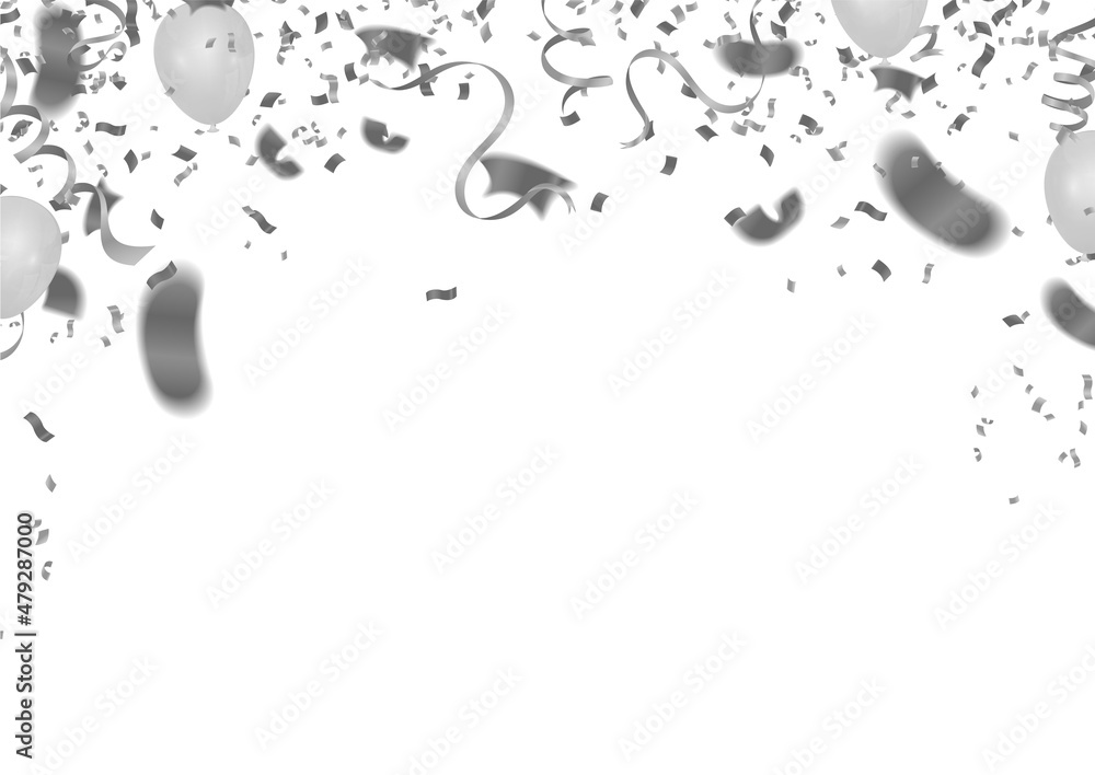 Happy Birthday balloons silver color Happy Birthday balloons silver color