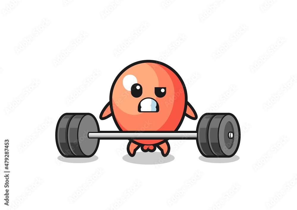 cartoon of balloon lifting a barbell cartoon of balloon lifting a barbell