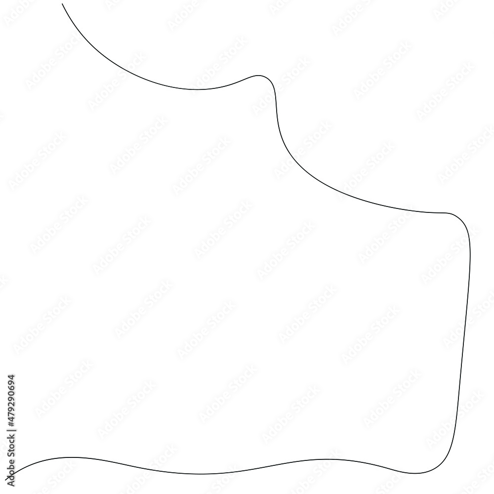 Tree silhouette line drawing vector illustration Tree silhouette line drawing vector illustration