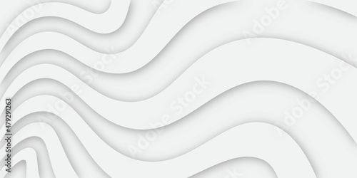Abstract background with waves. Abstract soft white background with waves, textured Papercut. Abstract papercut and multi layer cutout geometric pattern on vector,
