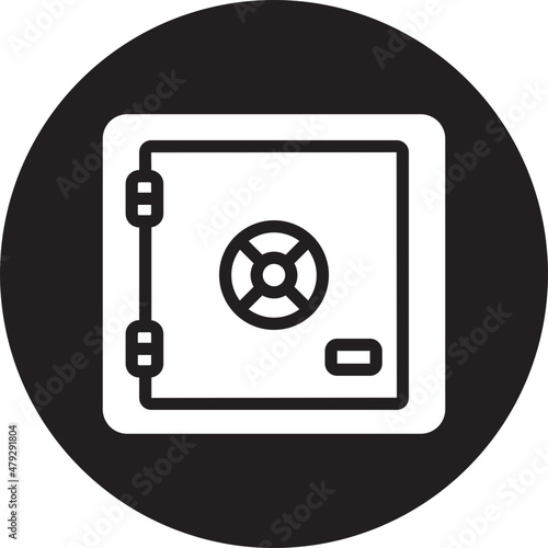 safebox glyph icon