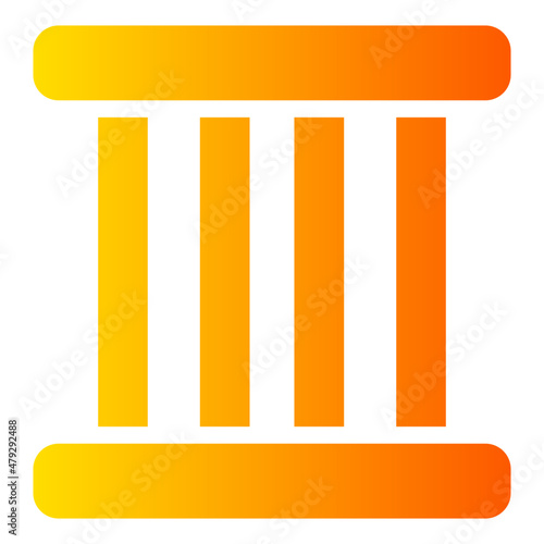 jail gradient icon