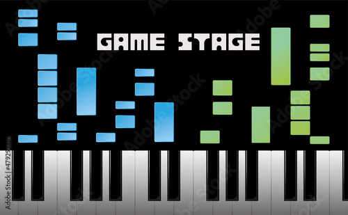 パソコンで曲を作る画面
