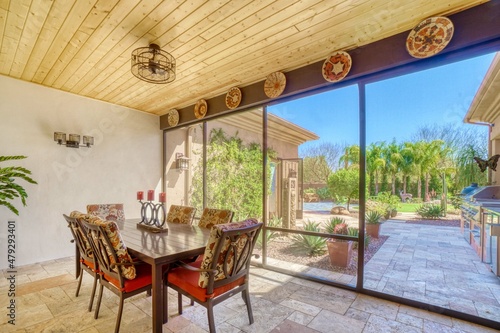 Large screened patio