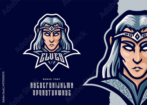illustration vector graphic of Elves mascot logo perfect for sport and e-sport team