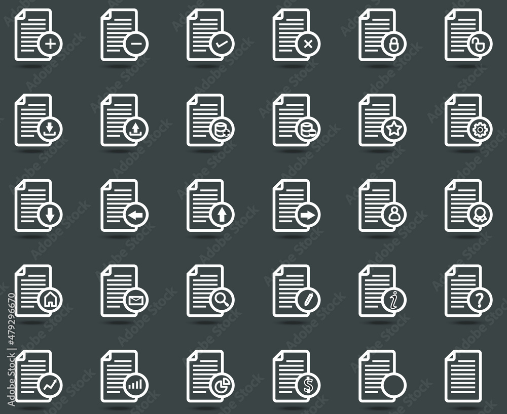 Business document sheet checklist icon. Thin stroke simple graphic report application form. Outline vector. Business document sheet checklist icon. Thin stroke simple graphic report application form. Outline vector.