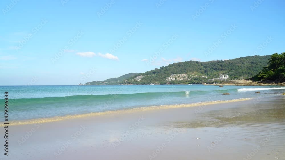 Landscape Sea nature white clean sandy with blue sky. Landscape Sea nature white clean sandy with blue sky.