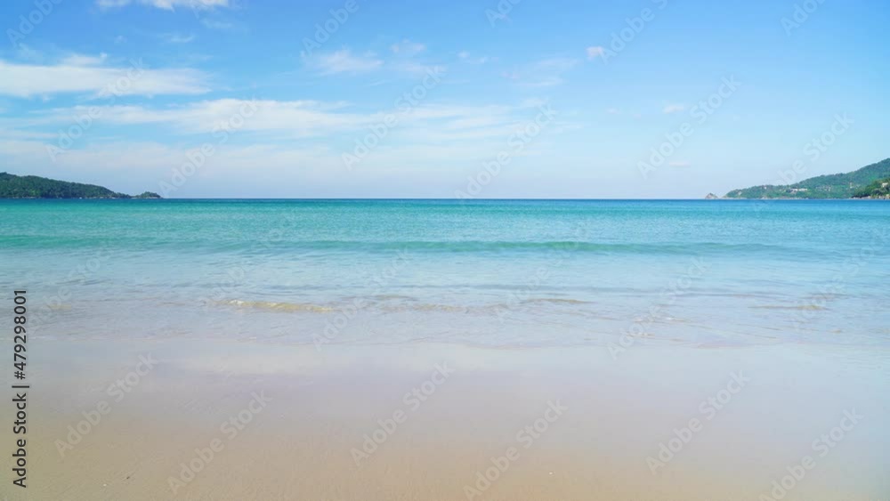 Landscape Sea nature white clean sandy with blue sky. Landscape Sea nature white clean sandy with blue sky.