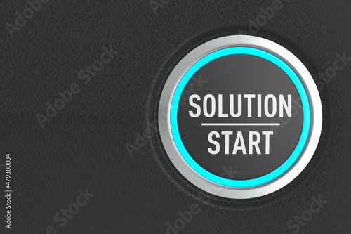 push button with text solut...