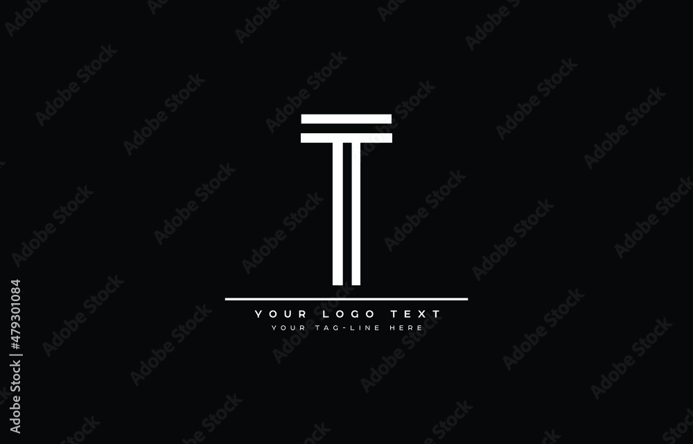 letter T Clean and Minimal Initial Based Logo Design letter T Clean and Minimal Initial Based Logo Design