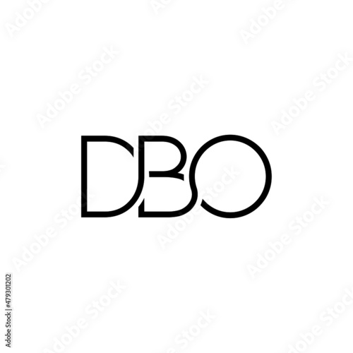 DBO Letter Initial Logo Design Template Vector Illustration