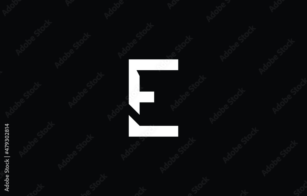 letter E Clean and Minimal Initial Based Logo Design letter E Clean and Minimal Initial Based Logo Design