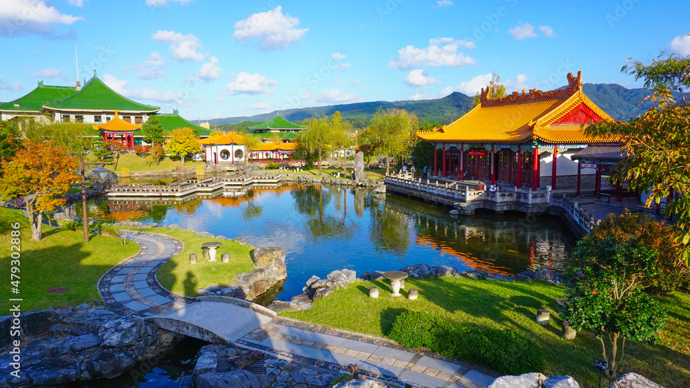 Obraz premium 中国庭園 燕趙園 鳥取県東伯郡湯梨浜町