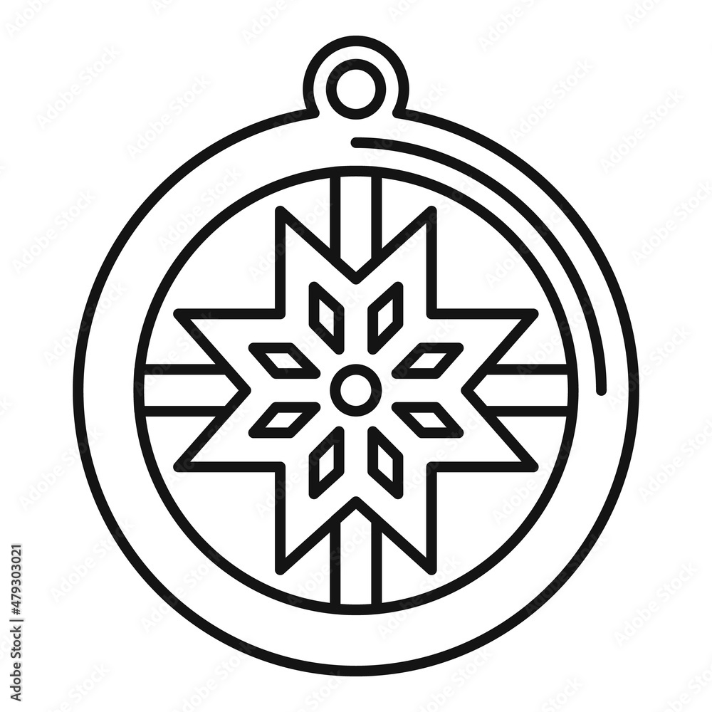 Amulet icon outline vector. Hand japan Amulet icon outline vector. Hand japan