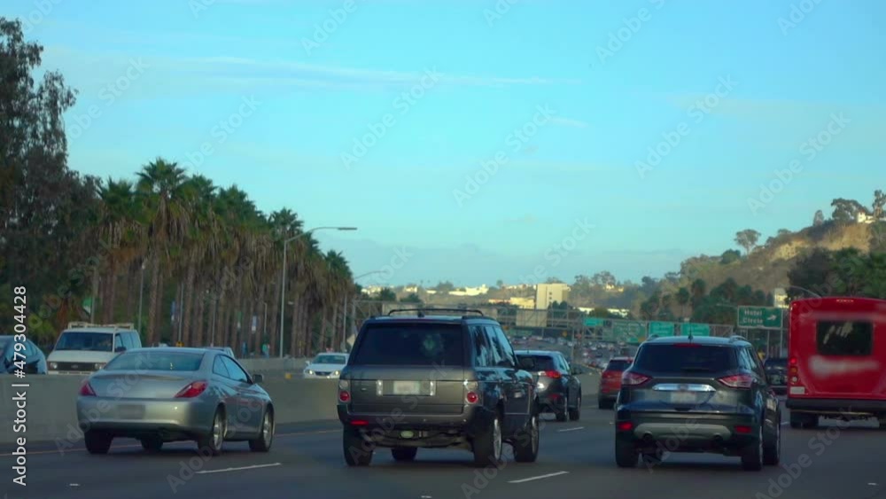 Car POV on highway in California in slow motion 120fps Car POV on highway in California in slow motion 120fps