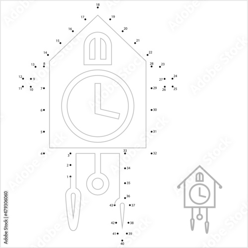 Cuckoo Clock Icon Connect The Dots M_2112001