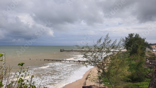 clouds over the sea