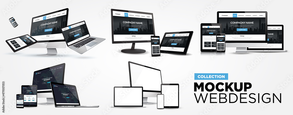 mockup webdesign Stock Vector | Adobe Stock