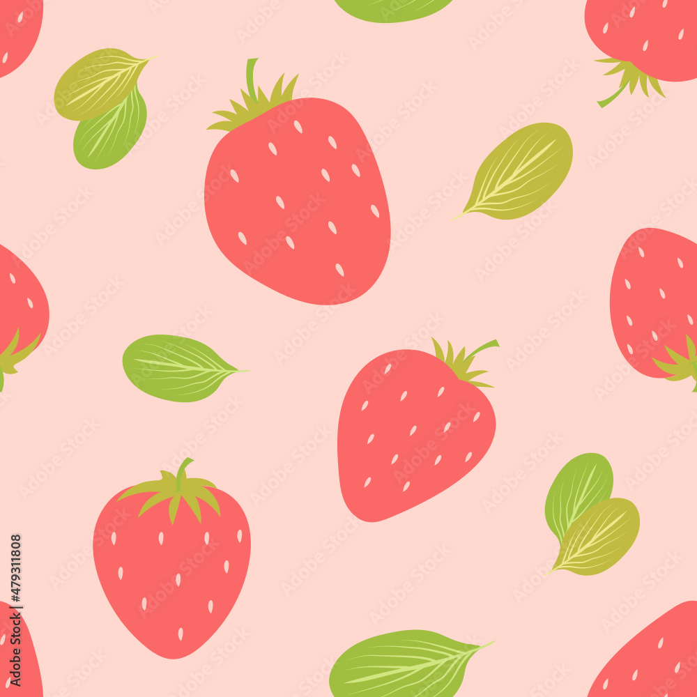 seamless pattern with strawberry seamless pattern with strawberry