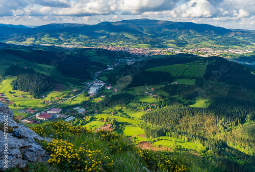 Luces sobre el Duranguesado desde el monte Untzillaitz photo