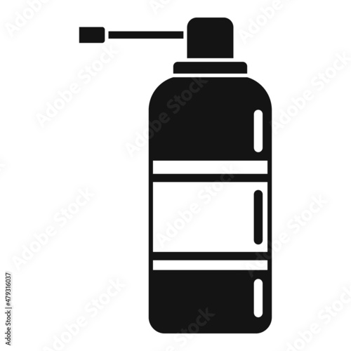 Tonsillitis spray icon simple vector. Tonsil mouth