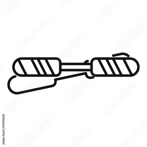 Tonsillitis sticks icon outline vector. Throat tonsil