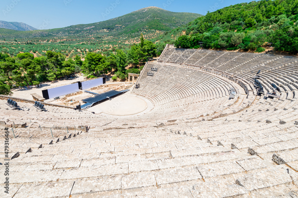 Ancient Epidaurus theater, Peloponnese, Greece
