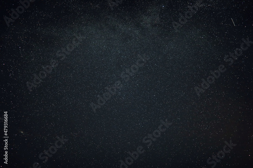 Canvastavla sky in the night with stars planets and comets