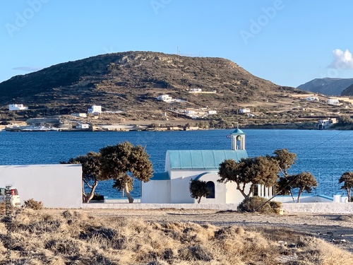 Apollonia, village à Milos, Cyclades photo