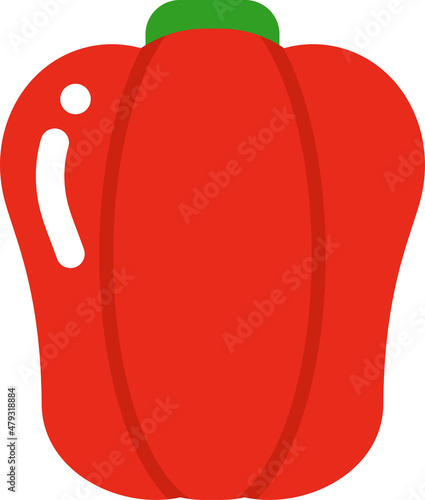 赤ピーマン　主線なし