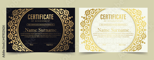 achievement certificate border style diploma