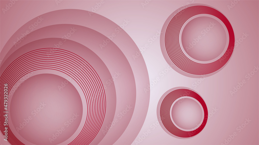 Obraz premium Modern Circle Light red Colorful abstract Design Banner