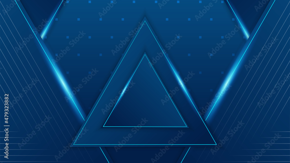 Obraz premium triangle Light Blue Colorful abstract Design Banner