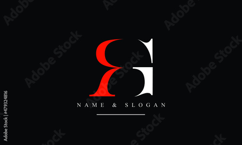 RG, GR, R, G abstract letters logo monogram