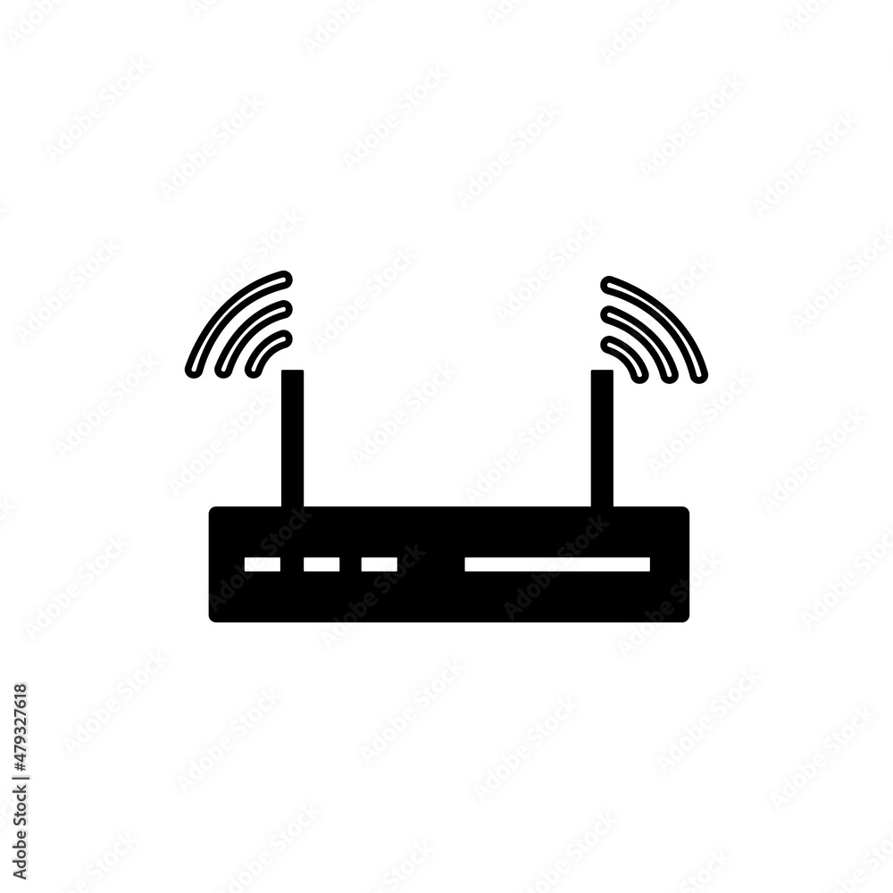 Router icon vector illustration design Router icon vector illustration design