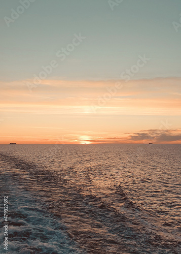 sunset over the sea